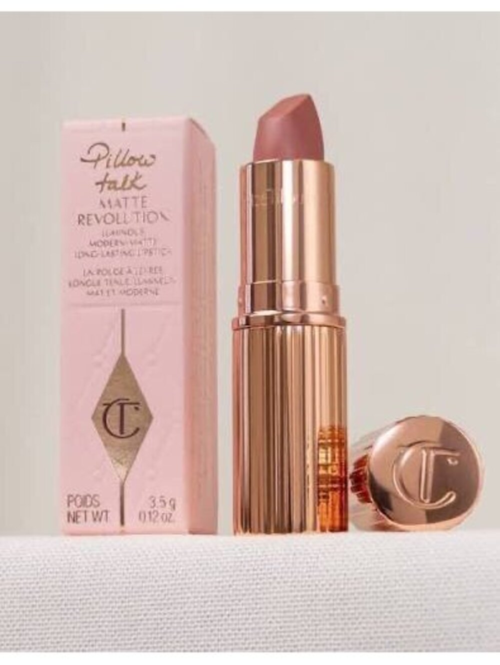 Charlotte Tilbury Matte Revolution Luminous Modern Matte Lipstick •Pillow Talk